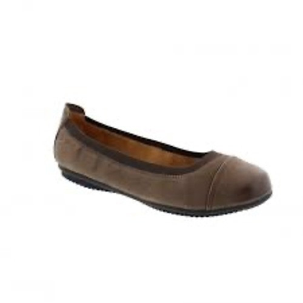 Josef Seibel 07 ballet flats brown  leather women's size 39 8.5 business casual‎